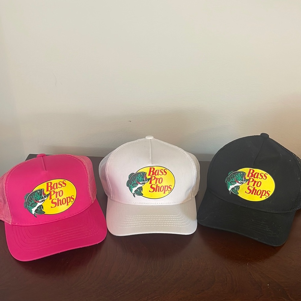 Bass pro shops trucker hats!